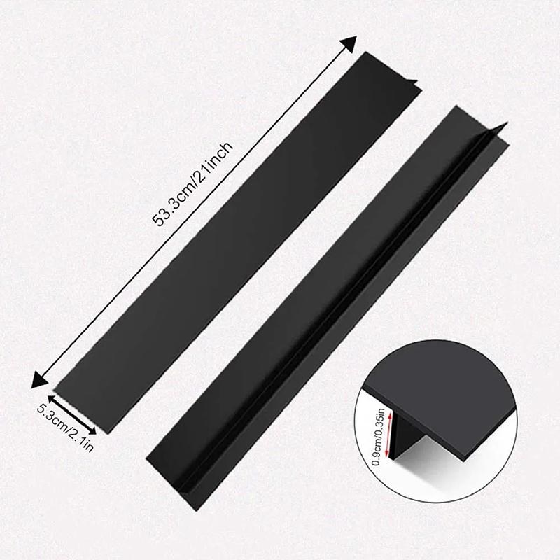 2 Σετ Καλύμματα Κενού Κουζίνας, Σιλικονούχο Γέμισμα Κενού Πάγκου Για Κουζίνα Για Κενό 4-25 Χιλ., Σφράγιση Διαρροών Μεταξύ Συσκευών Πάγκου Επίπλων