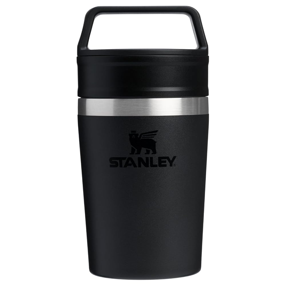 Stanley 1913 Cafe To Go Travel Vacuum Insulated Mug, Black, 20 oz (0.23L)