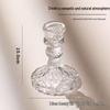 Retro Glass Candle Holder for Romantic Dining Table Decor