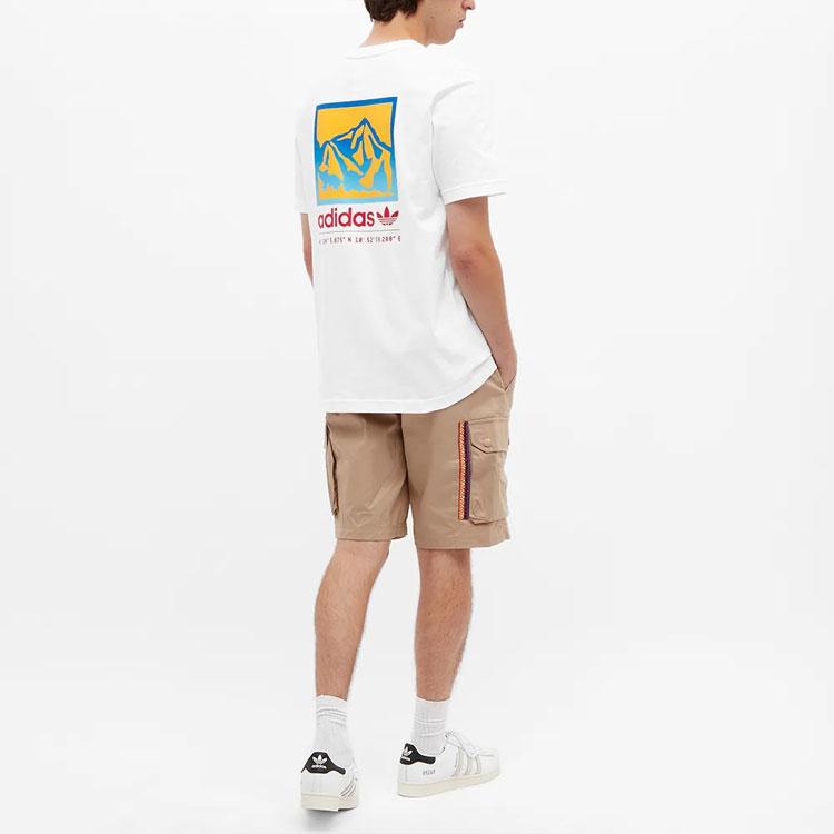 Adidas Originals Trefoil Casual Short Sleeve T-Shirt Men Tops White GP1117