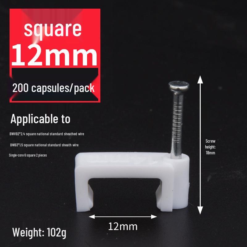 Steel Nail Wire Clips for Cable Management