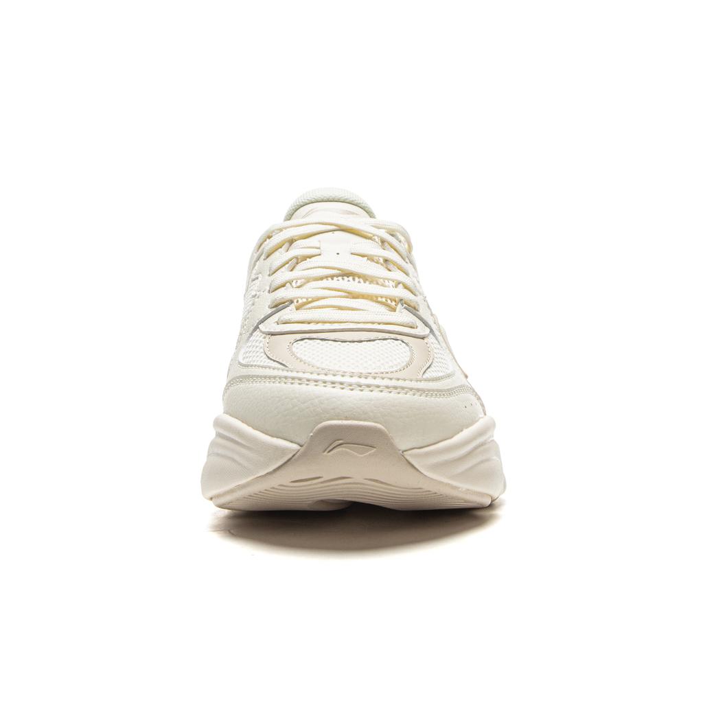 New LiNing Coconut Milk Cushioning, Slip Resistant, Abrasion Resistant Support Low Top Chunky Sneakers Women's Beige AGCV404-1