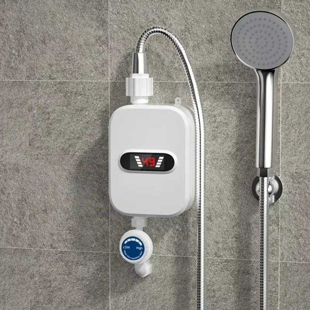 LCD Temperature Display Electric Shower Heater Quick Heating Water Heating Device  Tap Sink Faucet