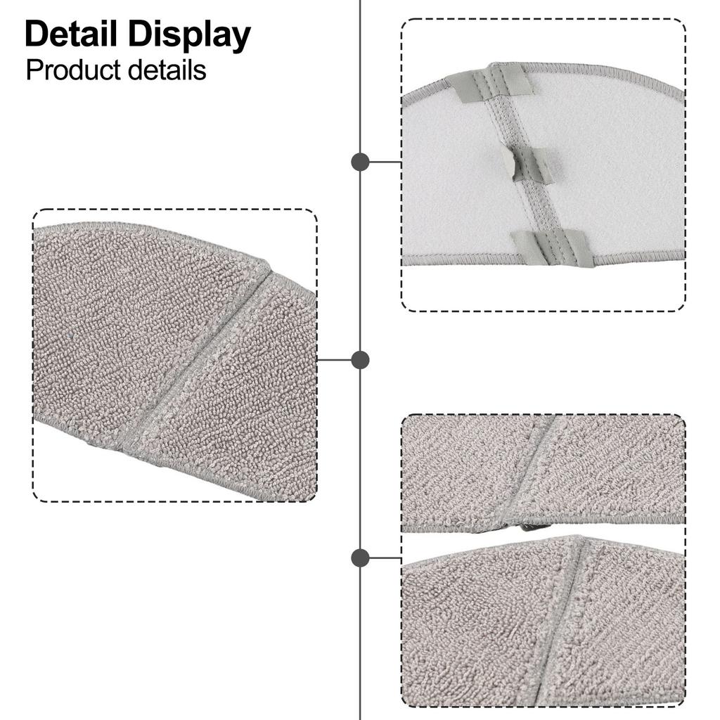 2 Stück Reinigungstuch für Midea S8 Plus Staubsauger Ersatzteile Austauschanbaugerät Reinigungstuch Haushaltsreinigungswerkzeug