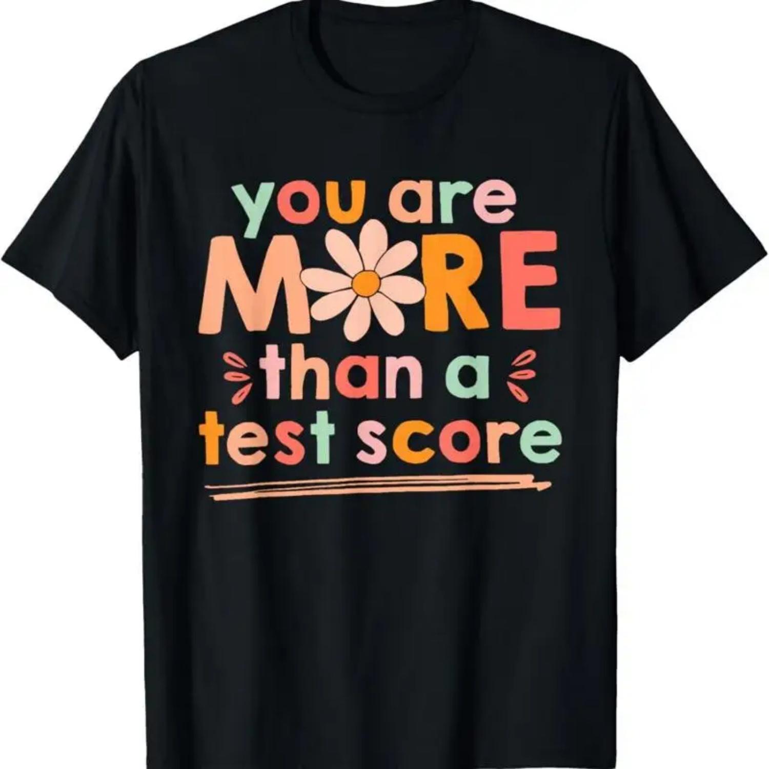 

Test Day Teacher T Shirt You Are More Than A Score Kids S чёрный