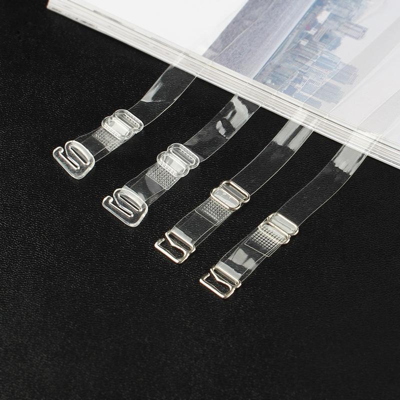 10Pcs Women's Elastic Transparent Silicone Bra Straps Adjustable Intimates Accessories