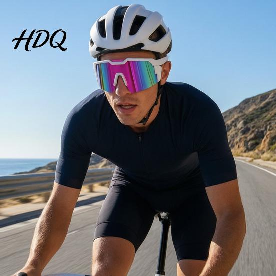 Photochromic Lenses Glasses UV Protection Cycling Glasses Polarized Transition Sports Sunglasses Eyewear Windproof Biking Safety for Men Women Wind
