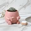 Adornos para Macetas Impresión 3D Lindo Soporte de Planta de Escritorio Duradero PLA Decoración del Hogar para Suculentas