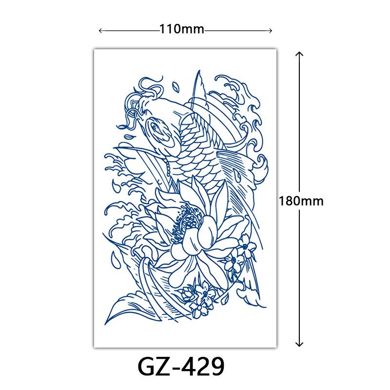 Autocolante Tatuaj Herbal, Autocolante Tatuaj cu Suc, Autocolante Tatuaj Semi-Permanent cu Litere Englezești Tatuaj