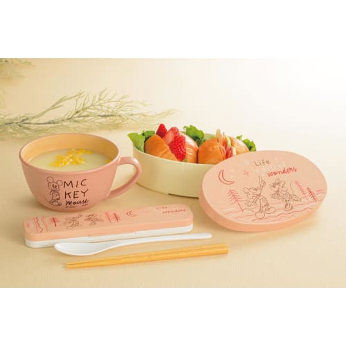 Kano Disney Mickey Adventure Antibacterial Lunch Box, 475ml, Pink, 74465