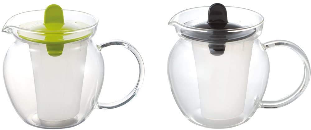 Iwaki Glass Teapot Microwave Pot Tea Pot Teapot Green 480ml Heat-resistant K853T-G