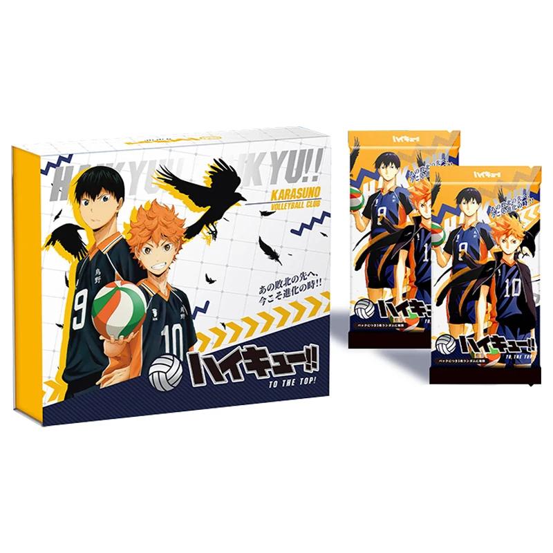 New Haikyuu Booster Box Cards Hinata Shoyo Kageyama Tobio Tsukishima Hotaru LR GMR Anime Character Collection Cards Toys Gifts