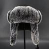 Furry Trapper Hat with Ear Flaps Windproof Winter Hunting Hat Furry Lined Winter Earflaps Hat Cycling Hat for Men Women
