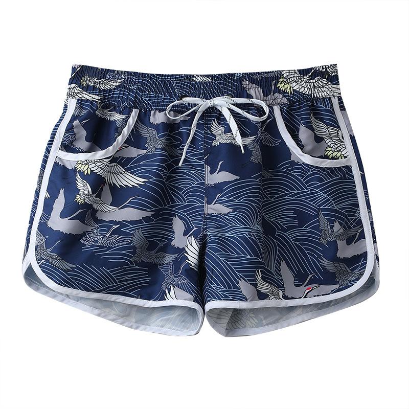 

New Beach Pants Men S And Women S Seaside Vacation Casual Couple S Loose Version Quick-Drying Shorts XL