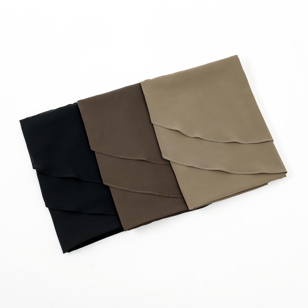 Women Plain Chiffon Hijab Scarf Long Shawl Folral Headscarf Muffler High Quality Fashion Muslim Headband Neckerchief 180*75Cm