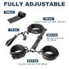 Sex Restraints Neck To Wrist Kit with Traction Chain Back Handcuffs Collar