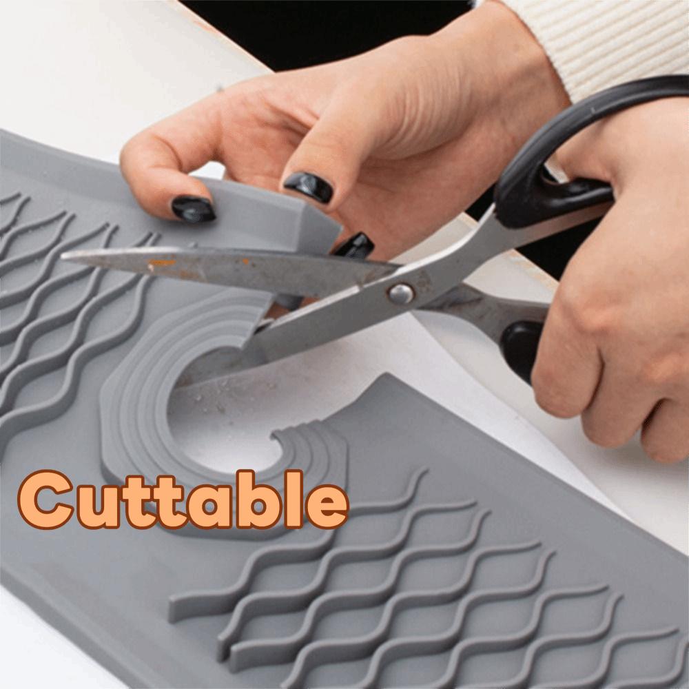 Extended Faucet Splash Guard Silicone Sink Protectors Mat Easy To Stall Sink Draining Pad  Hotel