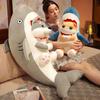 Creative Marine Creature Cat Face Dog Face Shark Throw Pillow Plush Toy Doll Shark Dog Shark Cat Doll Doll
