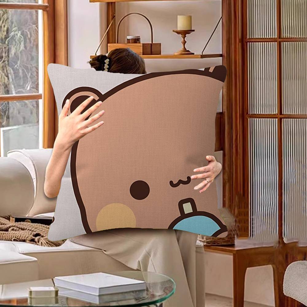 Bubu And Dudu Cute Cartoon Pillow Cushion Cover Pillowcase Living Room Sofa Home Decor Customized