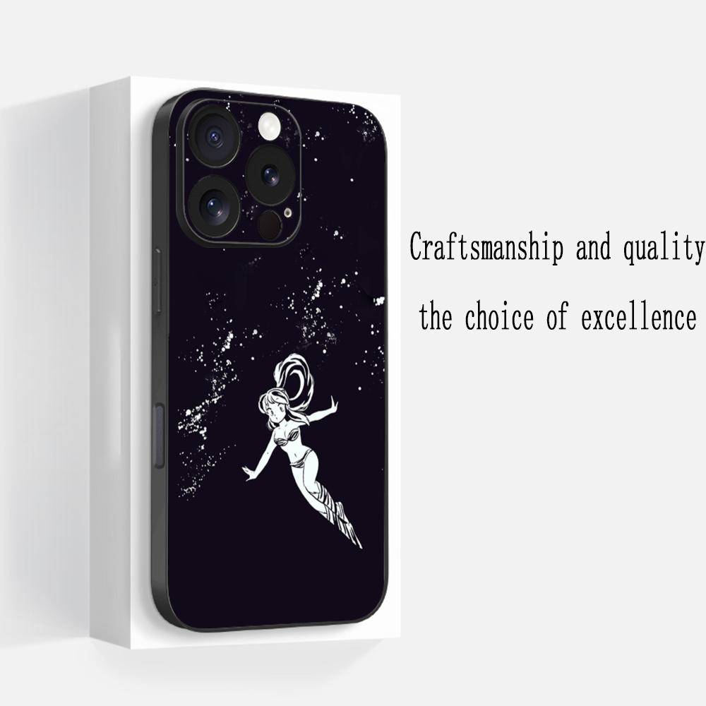 

Classic girl Yatsura LUM classic anime Phone Case For iPhone 17 16 e 15 14 13 12 Plus Mini Pro Max Soft black Shockproof Cover iPhone17