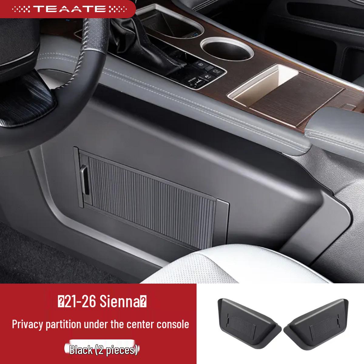 Toyota Sienna Privacy Sunshade & Storage Divider for Center Console