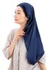 NICOCRAFT for Long Prevents Navy Nightcap, 100% Silk, Cylindrical, Hair, 75cm, Women's, Friction-Free, Bedhead,