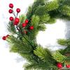 Artificial Christmas Green Vine Artificial Pine Needle Red Fruit Dog Tail Vine New Year Window Plant Scenery Decoration