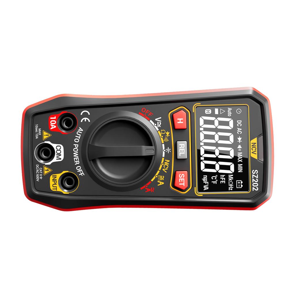 Digital Multimeter, Auto-Ranging 4000 Counts, Portable Ohm Volt Amp Tester Measures NCV, Voltage, Current, Diode, Capacitance