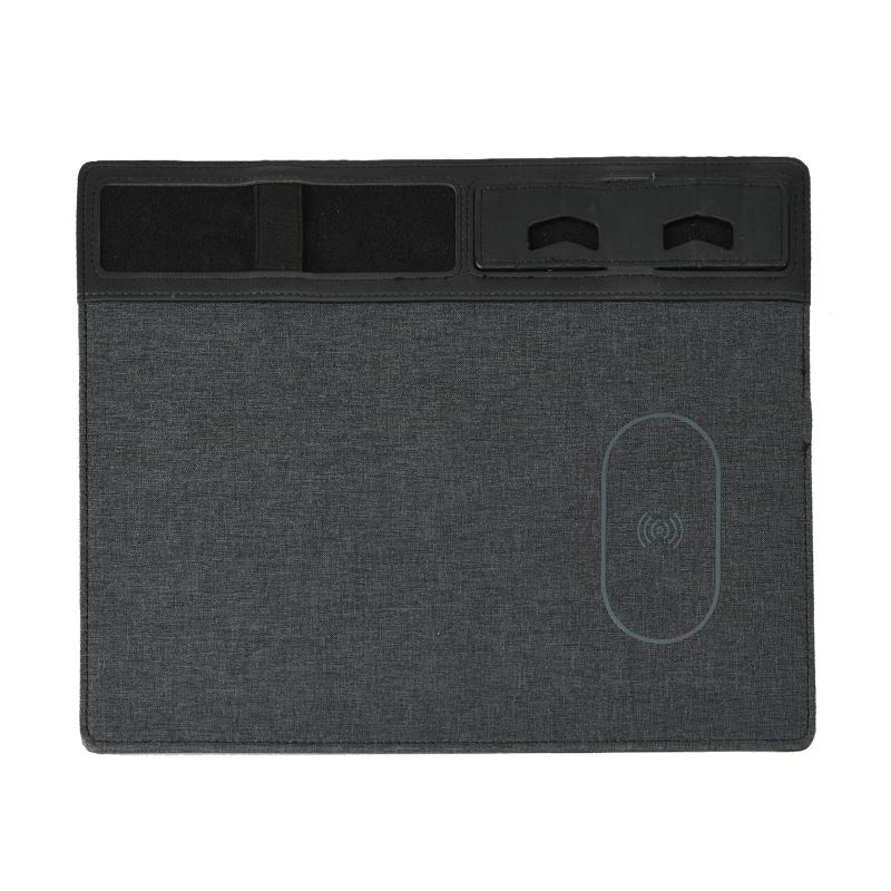 Multi-functional Creative Wireless Charging Mouse Pad Gaming Office Computer Mouse Pad Built-in Phone Bracket чёрный