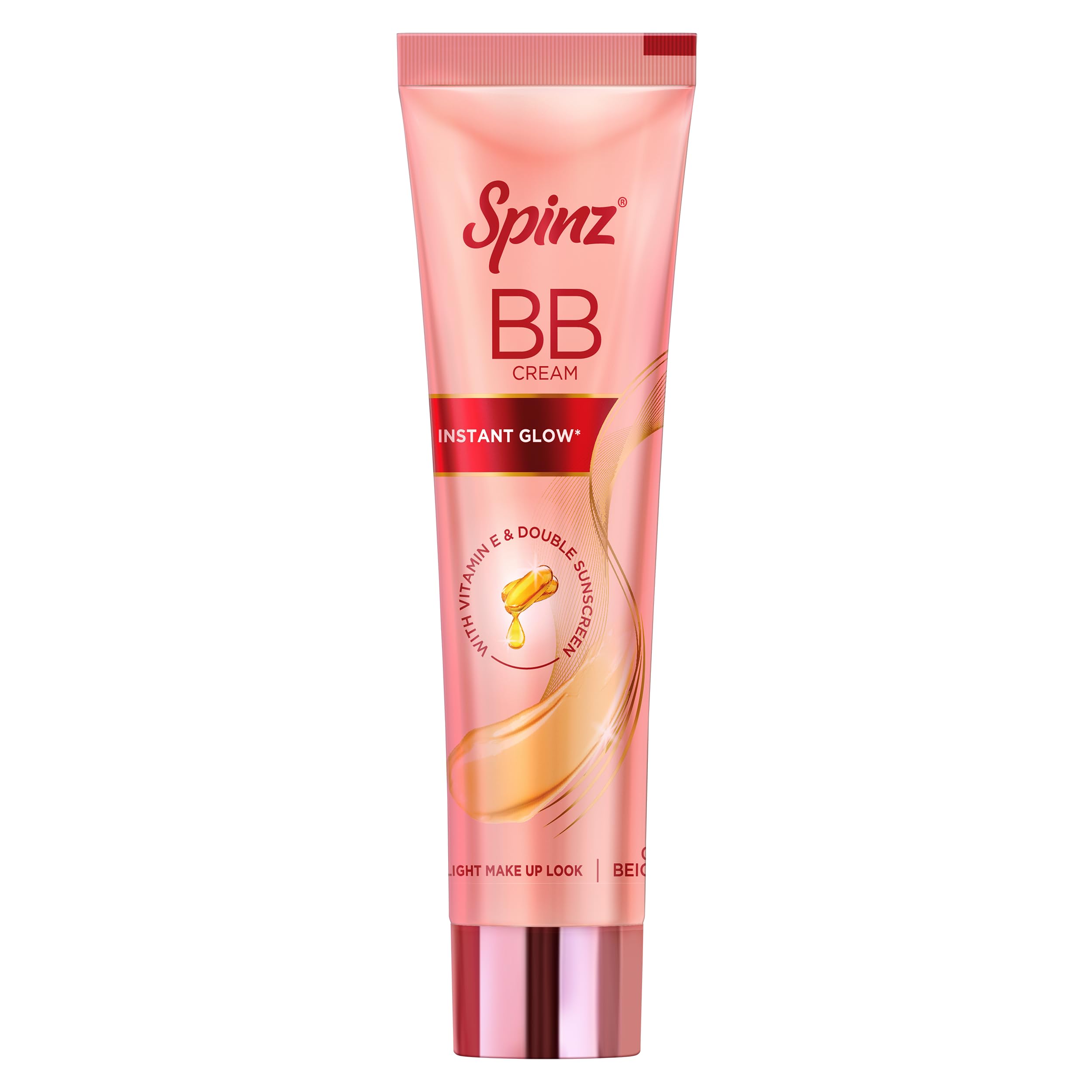 Spinz BB Cream | Instant Glow, Even Skin Tone & Natural Coverage | Lightweight, Non-Sticky Mousse Formula | With Vitamin E and Double Sunscreen Pro