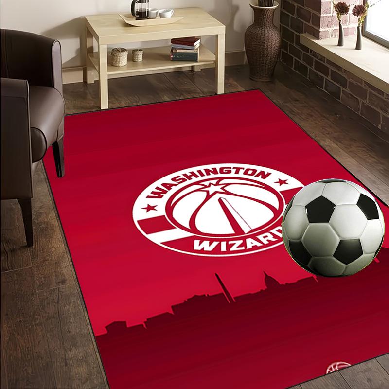 Washington Basketball Logo Rug Office Carpet Non-Slip Mat, Chair Rug Floor Covering for Gaming, Bedroom, Living Room , Home Decor Christmas Gift