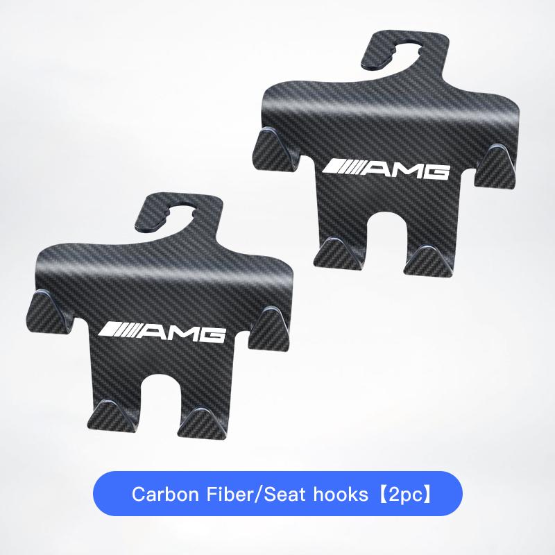 IXEA6 Double Head Hooks Car Seat Back Storage Hook For Mercedes Benz AMG W205 W204 W206 W213 W212 W211 W222 W221 W177 W176 X253 X254 W