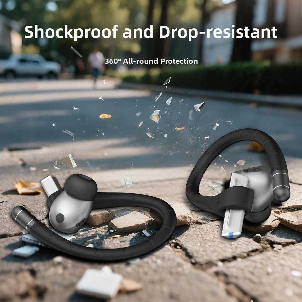 Langlebige Anti-Drop-Haken Silikon Anti-Lost Ohrhaken Integrierter Stahl Draht Anti-Fall Ohrhaken für Samsung Galaxy Buds 3/3 Pro