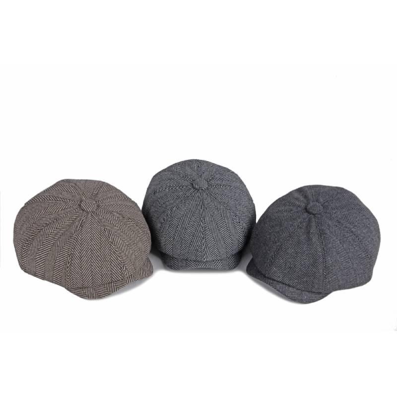 Klassische Shelby Peaky Blinders Mütze aus Wolle für Herren