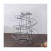 Kitchen Creative Spiral Egg Rack With Hanging Basket For Home Storage And Organization