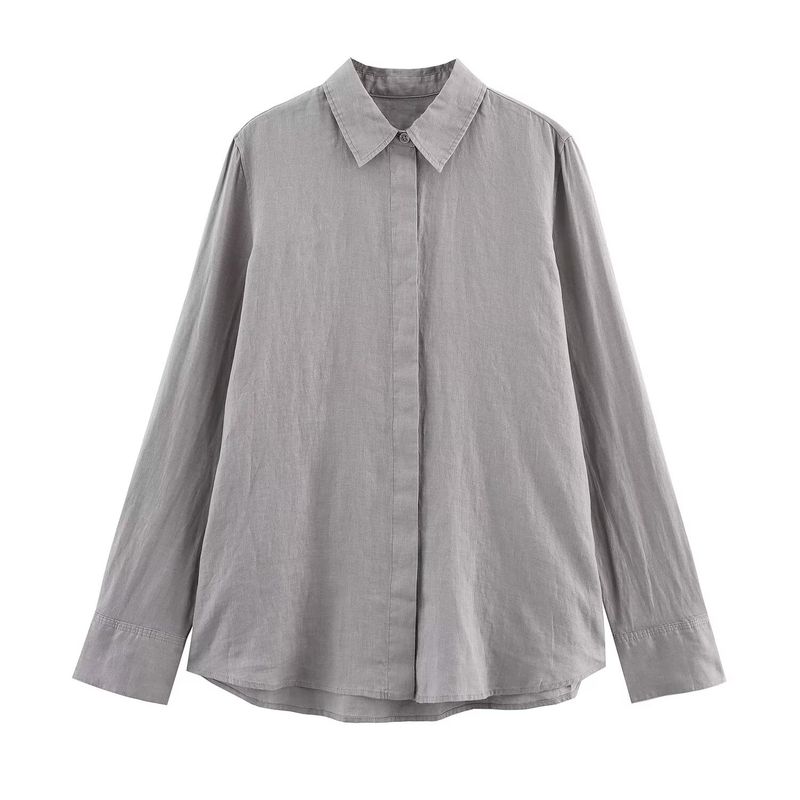 Araltay New Arrival Fashion Style Women's Clothing Fashion Linen Shirt Wide Leg Pants Suit 4786090 4786091