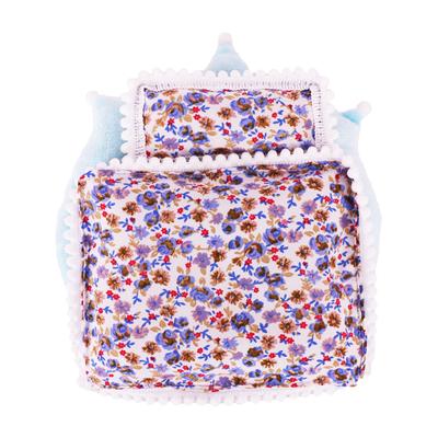 17cm Mini Puppenzubehör-Set für Labubu Puppe Pop 3Stk/Set Bett+Decke+Kissen Pyjama Schlafsack Puppenhaus Geschenk, Mädchenspielzeug