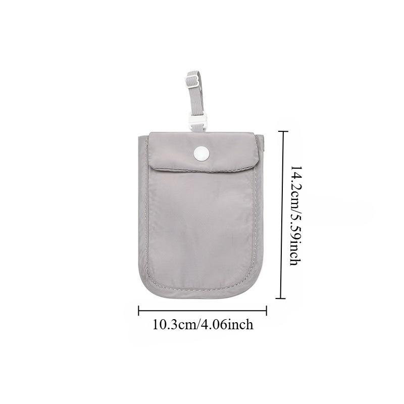 1pc Women Hidden Bra Wallet Solid Color Travel Bra Wallet Flap Clasp Money Belt Pouch Pickpocket Belt Ladies Pocket Cute Wallet