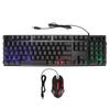 Gaming Keyboard and Mouse Combo 104 Keys Wired USB LED Backlit Ergonomic Quick Response Gaming Mouse and KeyboardD280