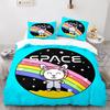 Rabbit Rainbow King Queen Duvet Cover Cartoon Animals For Children Boys Girls Easter Green Polyester Quilt Cover Bedroom Decor