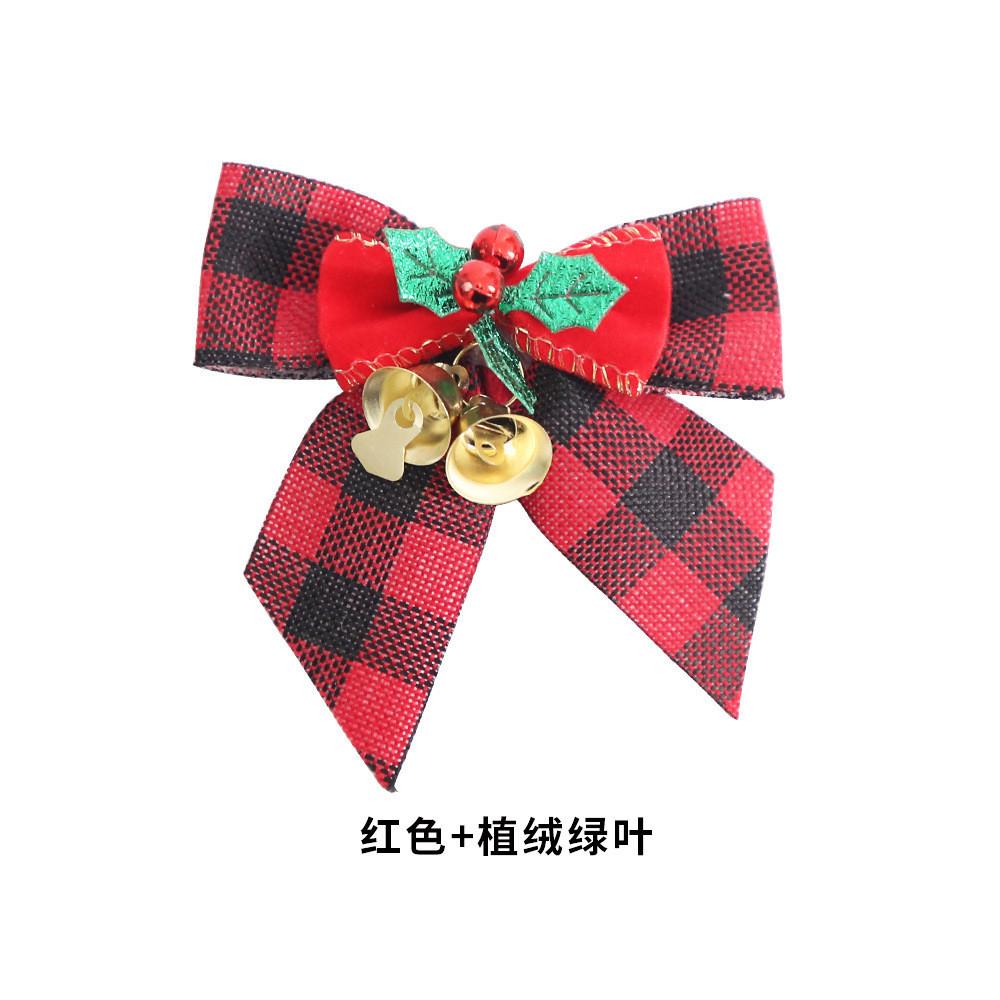 Unique Handmade Christmas Bow Ornament Set With Bells For Captivating Holiday Decor