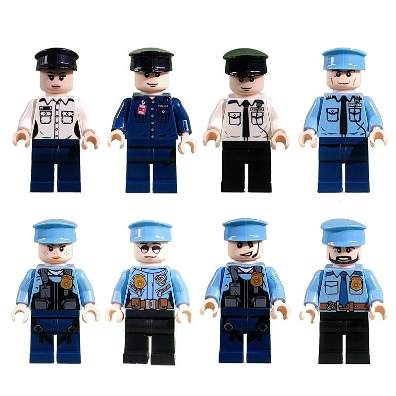 Building Blocks Figures Minifigures Construction Ninja Police Medical Rescue Kids Toys Gift