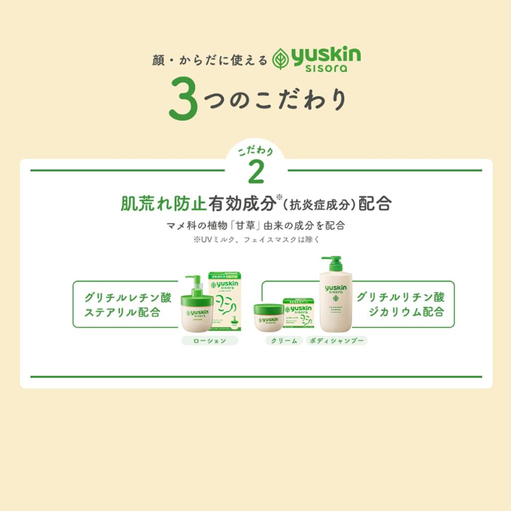 Yuskin Shisora Lotion Pump 170ml For Face and Body Suitable for Soothes Skin Irritation - - Moisturizing, Ultra-Sensitive Skin, Fragrance-Free,