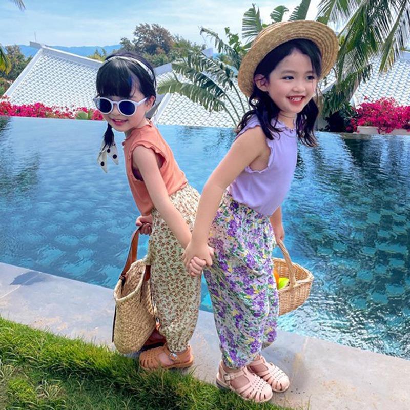 Letnie dziewczęce dzianinowe podkoszulki wspaniałomyślne fajne najniższe koszule na co dzień w cukierkowym kolorze topy