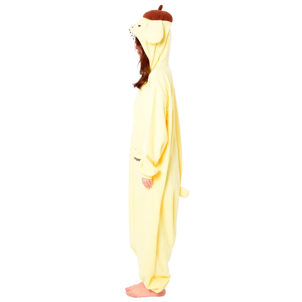 SAZAC Character Fleece Kigurumi, One Size Fits All, Sanrio Pompompurin