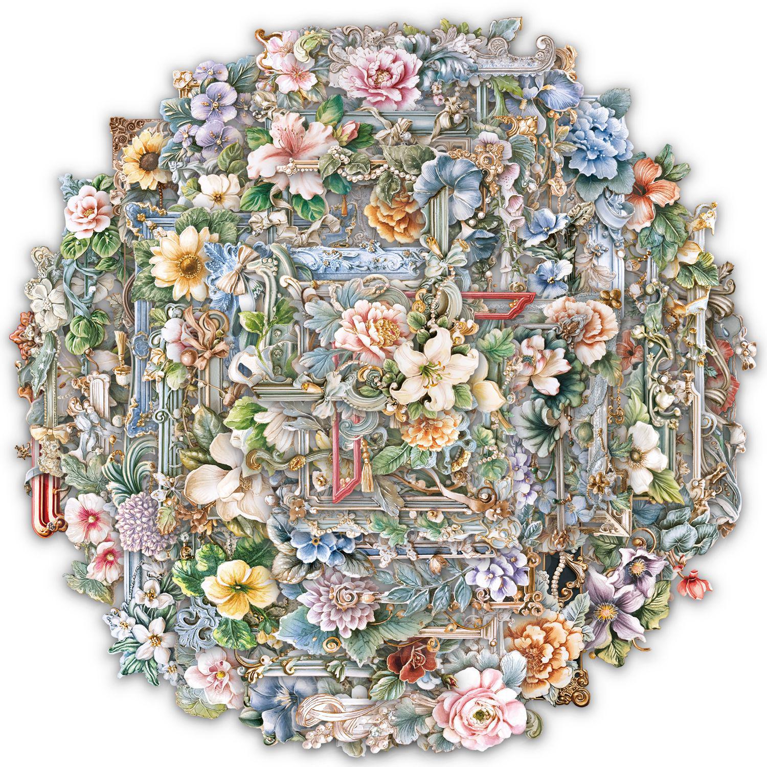 

Набор из 50 наклеек-фоторамок с цветами для DIY-декора: Идеально подходит для термокружек, чехлов для телефонов, блокнотов, столов и игрушек.