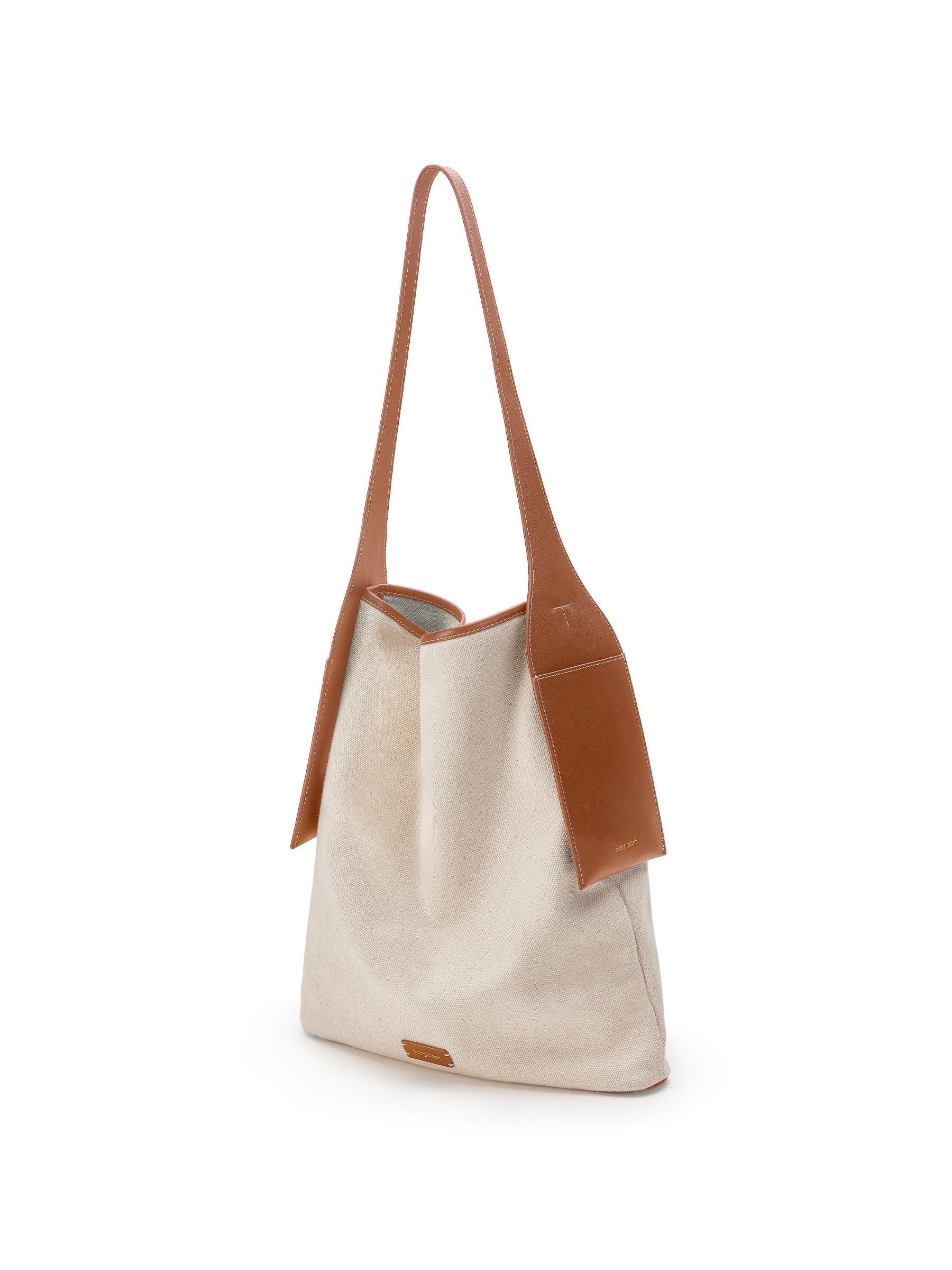 

Drippy Tote Large Capacity [Songmont] Bag, Men s, Canvas, A4, Women s, Canvas, Lightweight, Brand, Leather, Shoulder, Canvas, Vertical, Casual,