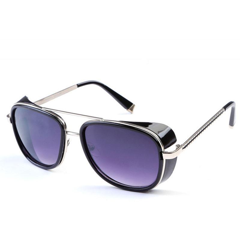 Men's Metal Square Sunglasses Vintage Luxury Men UV Protection Sun Glasses Outdoor Driving Windproof Eyewear UV400 Sun Glasses