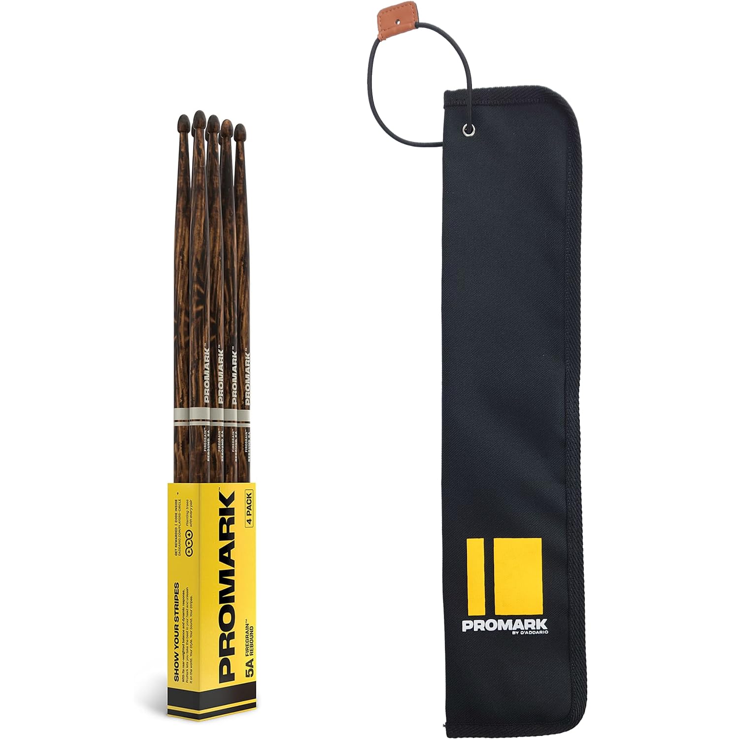 

PROMARK Drumstick Rebound Balance FireGrain Acorn Tip 5A x 4 Pair Bundle Pack Bag Included R5AFG-4P (406 14,4 мм) + []