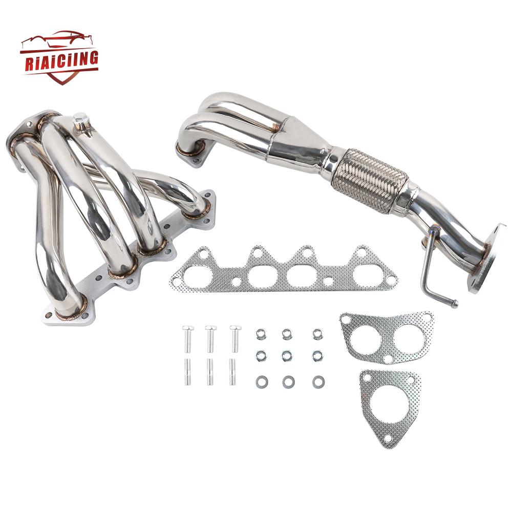Stainless Racing Manifold Header Exhaust For Honda Accord 98-02 LS4 Combo 1998-2002 Honda Accord F23 DX LX EX L4 2.3L